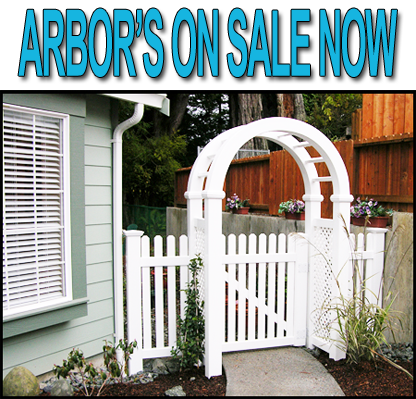 PVC Arbors & Pergola's